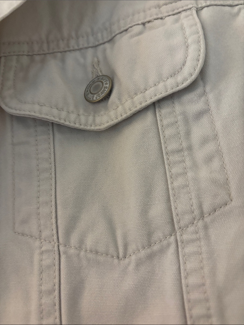 Old Navy Outlet Beige Jean Jacket - Picture 2 of 4
